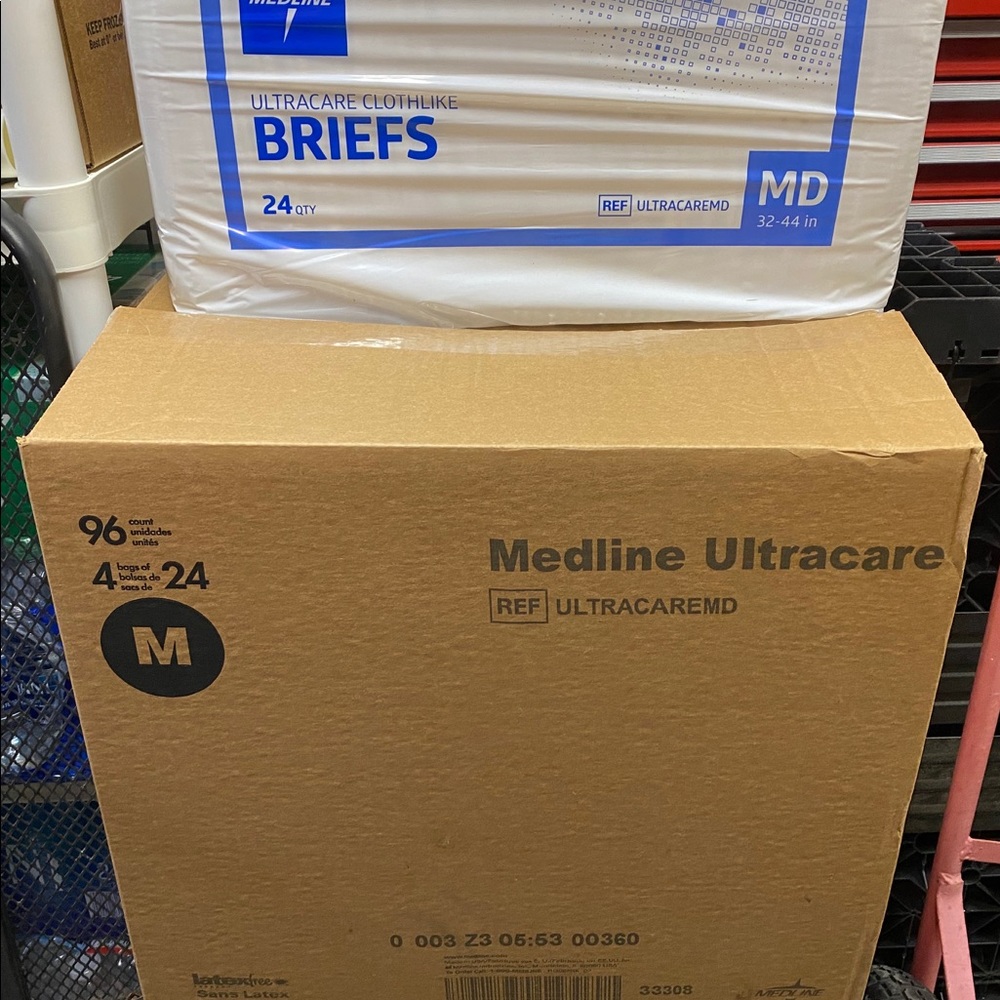 Medline Ultracare Cloth-Like Adult Briefs